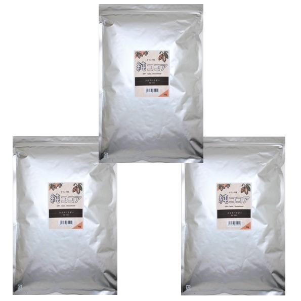 ココアパウダー 1kg×3袋 純ココア ハイファット 正栄 カカオ