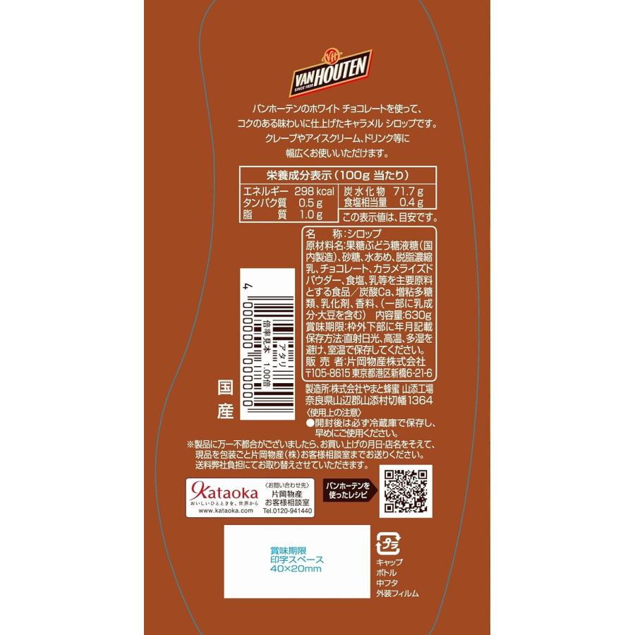 キャラメルシロップ 630g×12個 バンホーテン Van Houten syrup 業務用