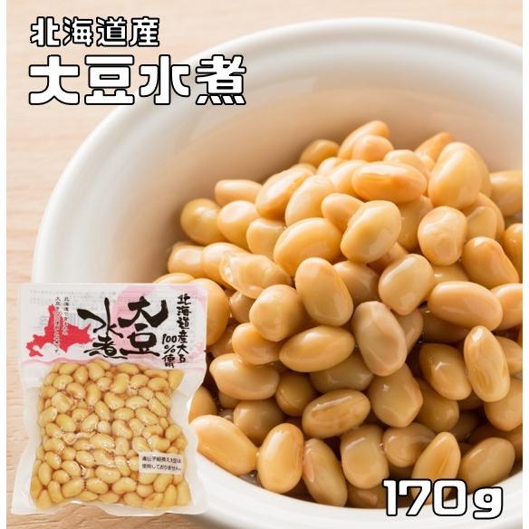 大豆水煮 170g 北海道産 豆力 国産 国内産 国内加工 大豆みずに 水煮