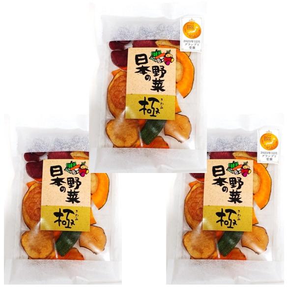野菜チップス 国産 42g×3袋 化学調味料不使用 日本の野菜極 プレミアム