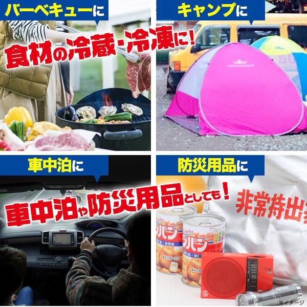 車載対応 冷蔵冷凍 クーラーボックス 大容量30L 専用保冷剤付き
