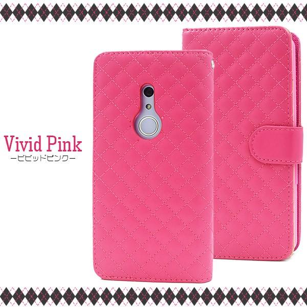 送料無料　富士通　 arrows Be4 F-41A 対応　キルティングレザー手帳型ケース | PLATA | 07