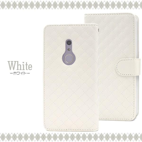 送料無料　富士通　 arrows Be4 F-41A 対応　キルティングレザー手帳型ケース | PLATA | 08