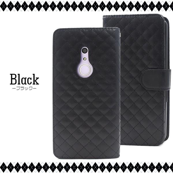 送料無料　富士通　 arrows Be4 F-41A 対応　キルティングレザー手帳型ケース | PLATA | 09