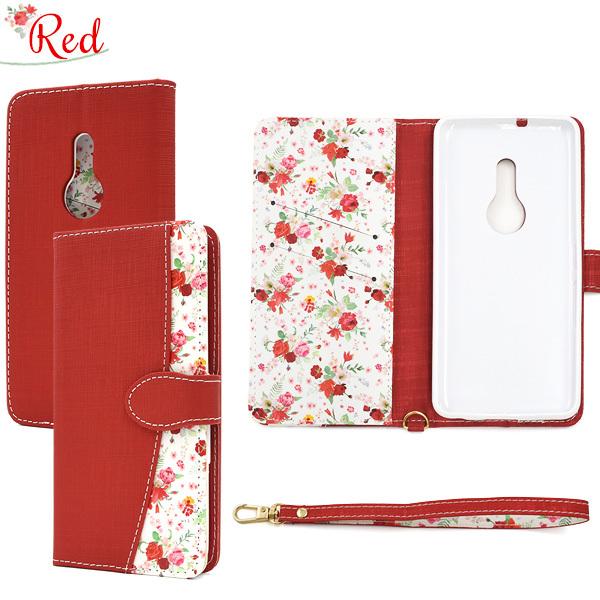 アローズ arrows Be4 Plus F-41B 専用 フラワーブーケ 手帳型ケース 花柄 ハンドストラップ付 レザーケース 保護カバー アローズビー arrowsBe4 プラス | PLATA | 09