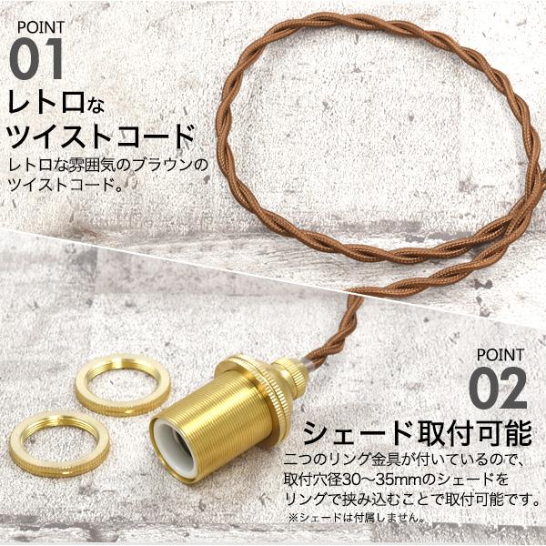 E17 真鍮 ペンダントソケット ダクトレールタイプ 100cm 口金 e17 天井