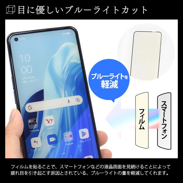 PLATA（プラタ） OPPO Reno9 A 専用 液晶画面保護 ブルーライトカット