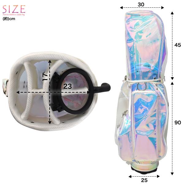 PGM 虹色 オーロラ　スタンドキャディバッグ PGM 虹色 オーロラ スタンドキャディバッグ - メルカリ