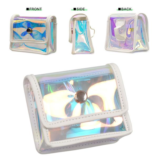 ゴルフ オーロラ ウエストポーチ ビニール製 ビニールバッグ ベルトポーチ ゴルフボール ピン 測定器 携帯 スマホ 小物入れ ゴルフバッグ  ケース ポーチ | ブランド登録なし | 05