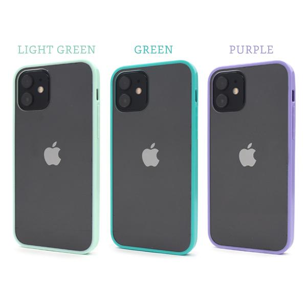 iPhone12/iPhone12Pro(6.1インチ)用共通 カラーバンパークリアケース 　スマホケース　iphone 12 | PLATA | 06