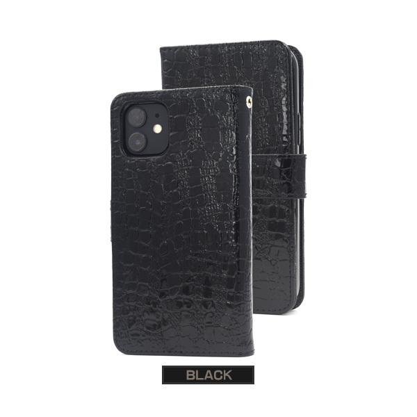 クロコダイル！　iPhone12 12pro 用 PLATA iPhone12/iPhone12Pro(6.1インチ)用共通 クロコダイルレザー
