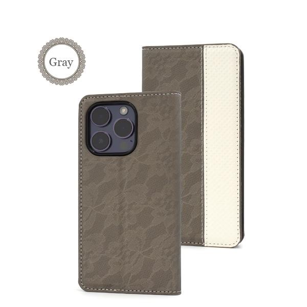 ⭐️iPhone 14 Pro用 手帳型ケース ワイヤレス充電対応 レース ⭐️iPhone 14 Pro用 手帳型ケース ワイヤレス充電対応 レース