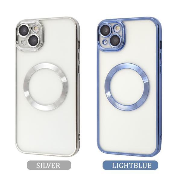 iPhone14 Plus (6.7インチ)専用   MagSafe対応 メタルバンパークリアソフトケース 背面保護カバー  iphone 14 プラス アイフォン 14 2022年 | PLATA | 07