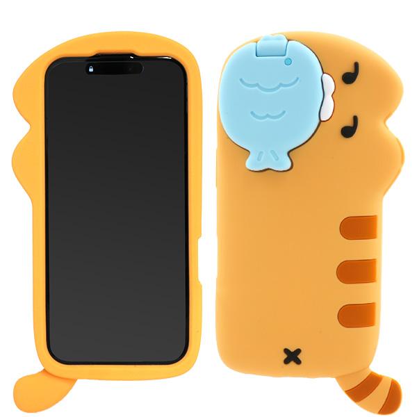 WIND AND SEA【iPhone16用】新品未使用シリコンケーススマホ PLATA（プラタ） iPhone16 シリーズ対応 猫 × 魚 シリコンケース