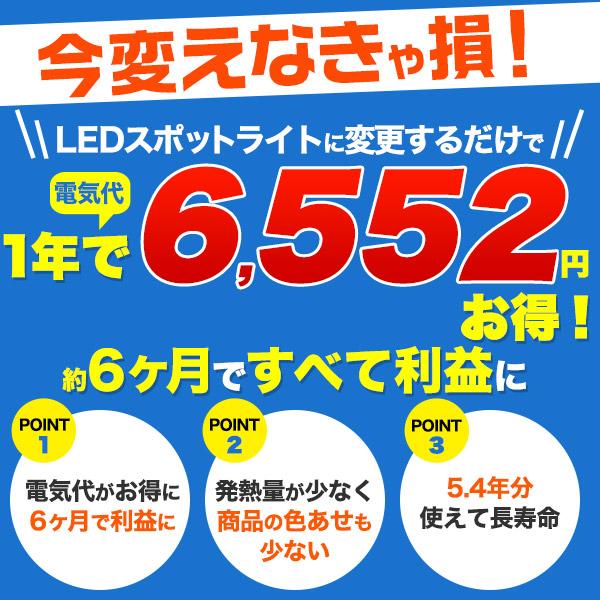 5個セット LED ダクトレール スポットライト 高輝度12.4W LEDライト