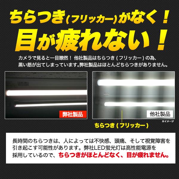 10本セット LED蛍光灯 CISPR11 CISPR15適合 グロー式 工事不要 LED 蛍光灯 昼白色 2000lm 40W形 口金Ｇ13 オフィス 店舗 天井照明 ライト 電球 器具 led照明_4