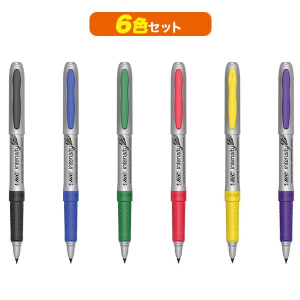 BIC（ビック） 油性 ウルトラファイン 0.8mm 細字 6色セット 油性ペン