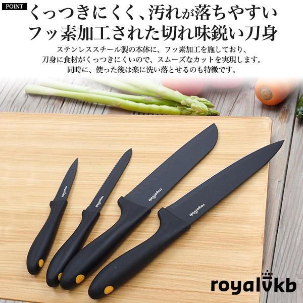 ロイヤルVKB 包丁 RoyalVKB ステンレス包丁 4種セット フッ素加工