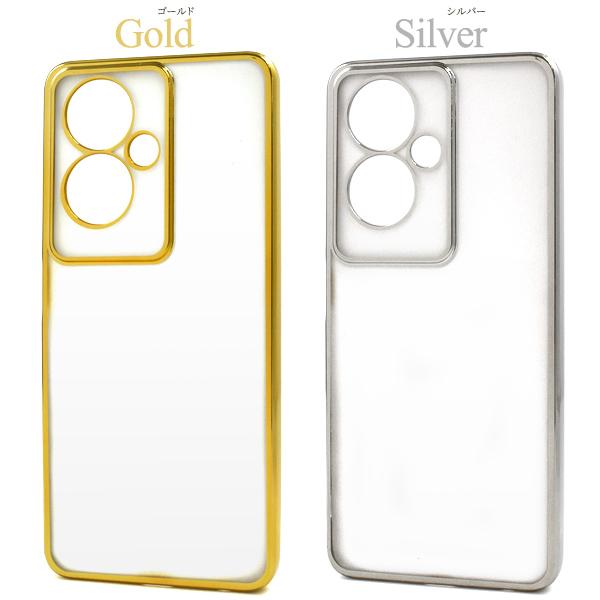 PLATA（プラタ） OPPO A79 5G 専用 メタリック バンパーケース ソフト