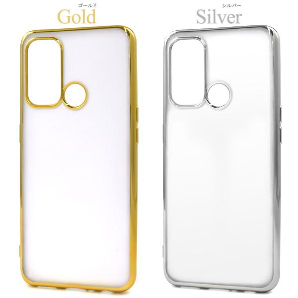 PLATA（プラタ） オッポ OPPO Reno5 A専用 メタリック バンパーケース