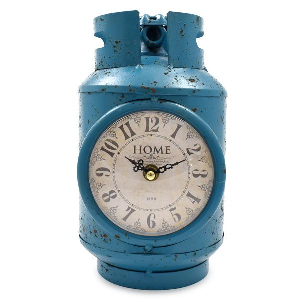ビンテージ風 置時計 給水ポンプ デザイン 乾電池式 レトロ おしゃれ