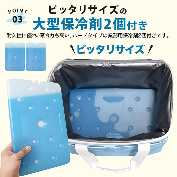 20L ソフト クーラーボックス 保冷剤2個付き 保冷バッグ 保冷ボックス