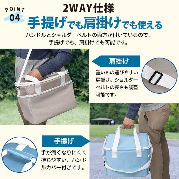 20L ソフト クーラーボックス 保冷剤2個付き 保冷バッグ 保冷ボックス