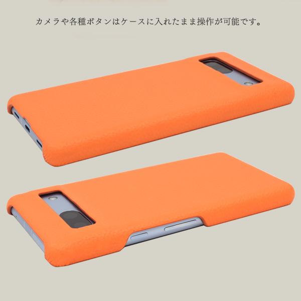 PLATA（プラタ） GooglePixel 7A 専用 シュリンクレザー調 背面ケース