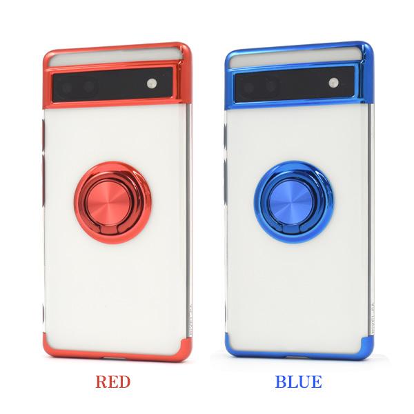 PLATA（プラタ） Google Pixel 6A 専用 スマホリング付き バンパー