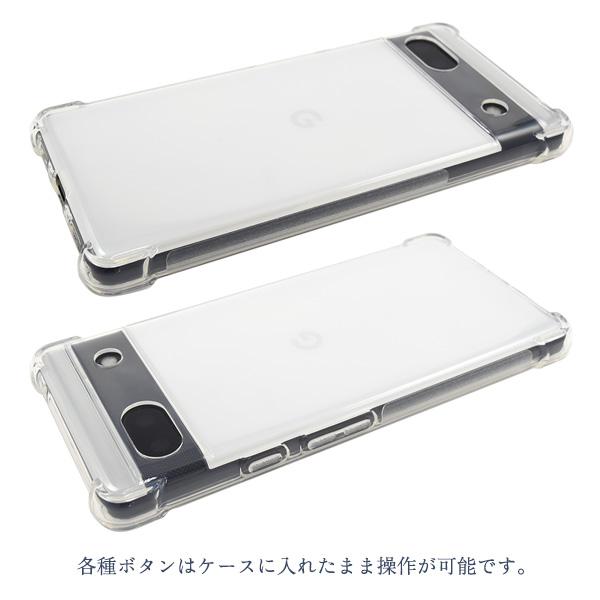 PLATA（プラタ） Google Pixel 6A 専用 耐衝撃 クリアケース