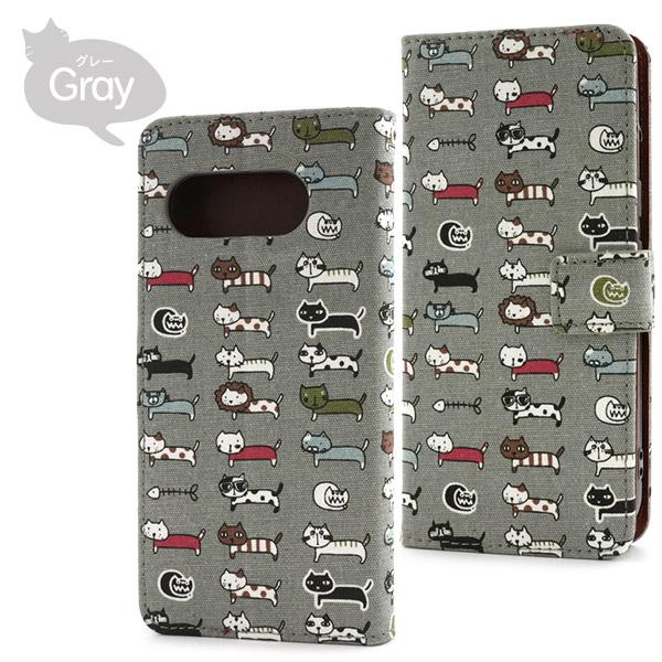 PLATA（プラタ） グーグルピクセル GooglePixel 9a 専用 ねこ柄 手帳型