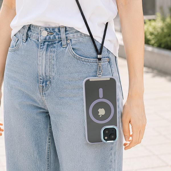 スマホ ストラップホルダー ステンレス製 厚み0.2mm スマホケース用 ストラップパーツ シルバー ストラップホール ショルダーストラップ フック 紐 スマホ 携帯 | PLATA | 02