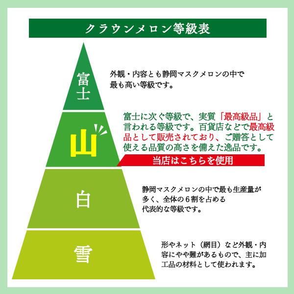静岡県産 クラウンメロン 山等級 約1.5kg以上 2玉セット マスクメロン