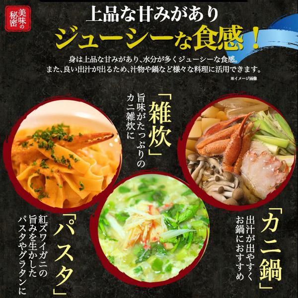 訳あり 蟹 茹で ボイル A級品 紅ズワイガニ 肩脚 合計2.5kg 詰め合わせ 肩足 紅ずわい蟹 ズワイカニ 国産 姿 鮮魚 日本海産 未冷凍 境港直送 冷蔵クール便配送の画像