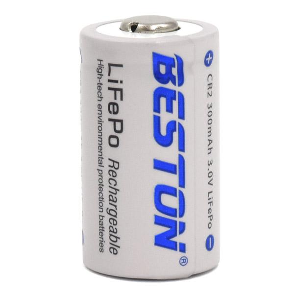 CR2 リチウム充電池 3V 300mAh リン酸鉄リチウムイオン電池 バッテリー