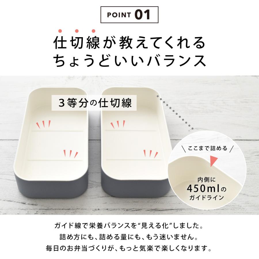弁当箱 お弁当箱 男子 大人 二段 国産 日本製 レンジ対応 食洗機対応