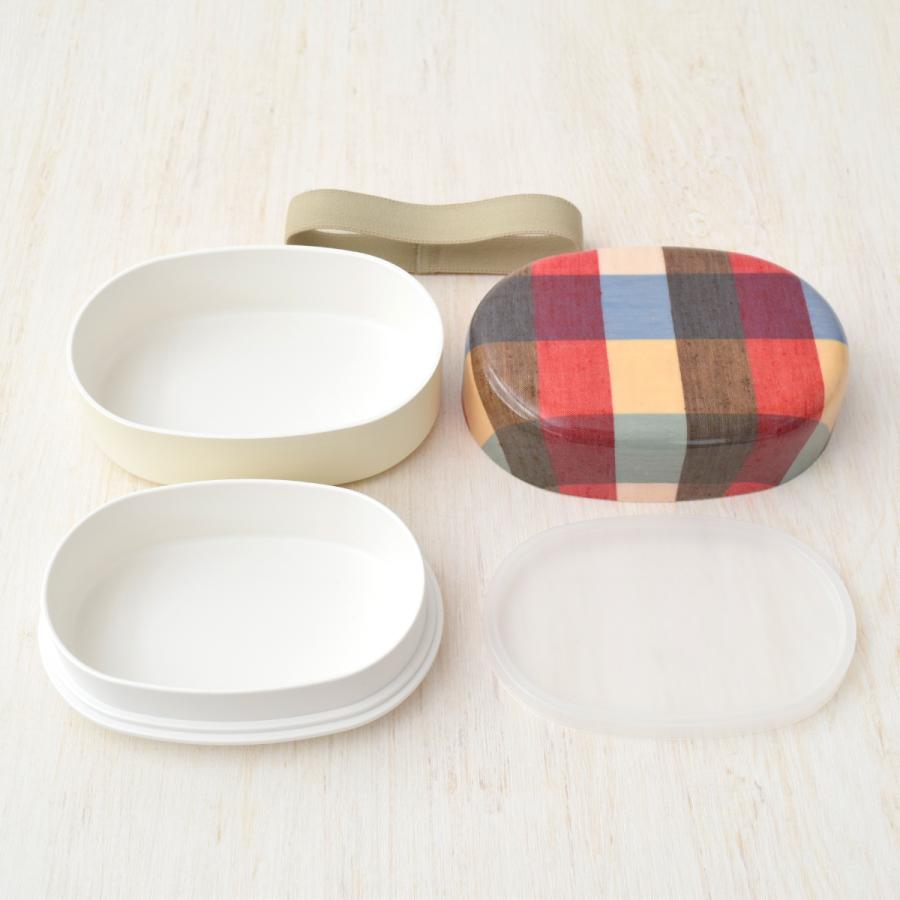 弁当箱 お弁当箱 女子 大人 2段 1段 一段 二段 国産 レンジ対応 日本製 小判型 合成漆器 女性 かわいい おしゃれ mtmg (遠州綿紬 布貼り 弁当箱 430ml 17311) |  | 07