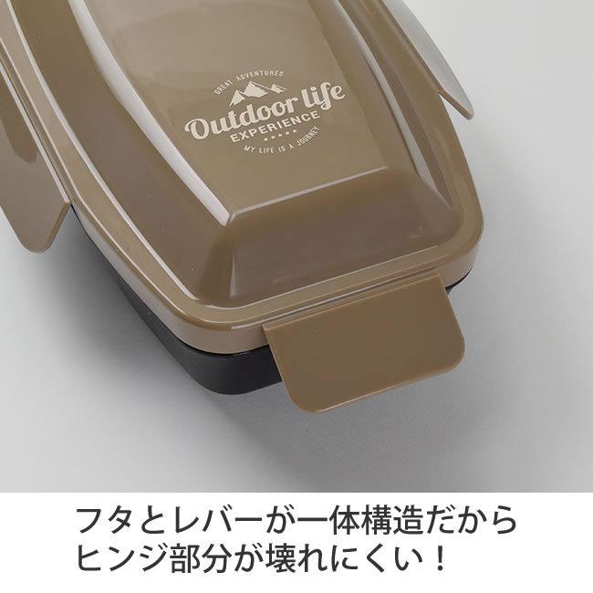 お弁当箱 ランチボックス ドーム 750ml 男子 大容量 1段 保冷バッグ ランチバッグ odl (アウトドアライフ ポーチ S タベ箸 3点 セット 19151/10721/10631/10632)｜taberuny｜08