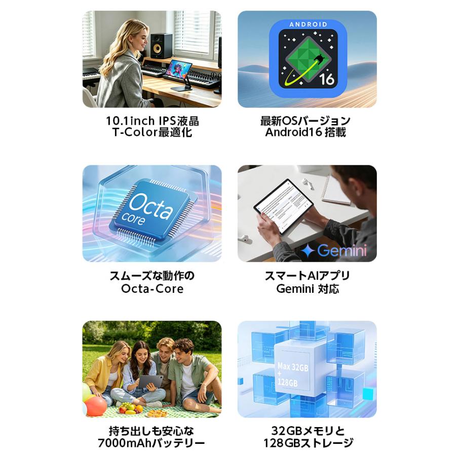 TECLAST New☆ケース付【大容量 Wi-Fiモデル】大画面10インチ