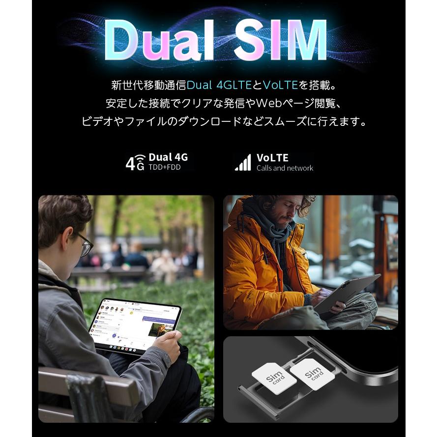 TECLAST 大画面 4GLTE【今だけケース付☆】GPS対応 Android16 SIM