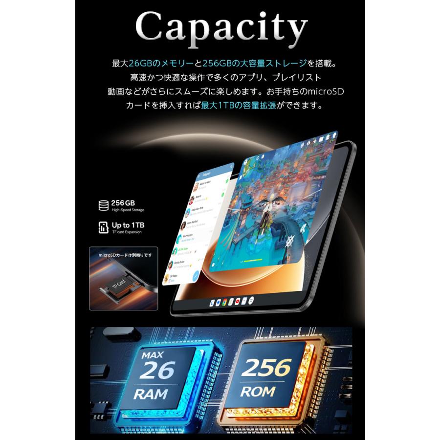 大画面13.4インチ Android16 TECLAST タブレット TECLAST タブレット 13.4インチAndroid 16 TECLAST T65 26GB+256GB ROM
