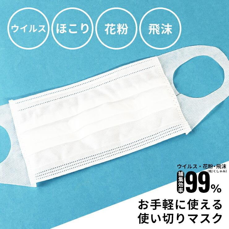 使い捨てマスク 不織布マスク 30枚 個包装 使い捨て 白 痛くない 息が