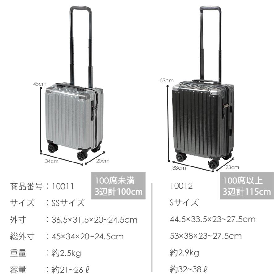スーツケース キャリーケース 機内持ち込み SSサイズ ss 国内検品 軽量 