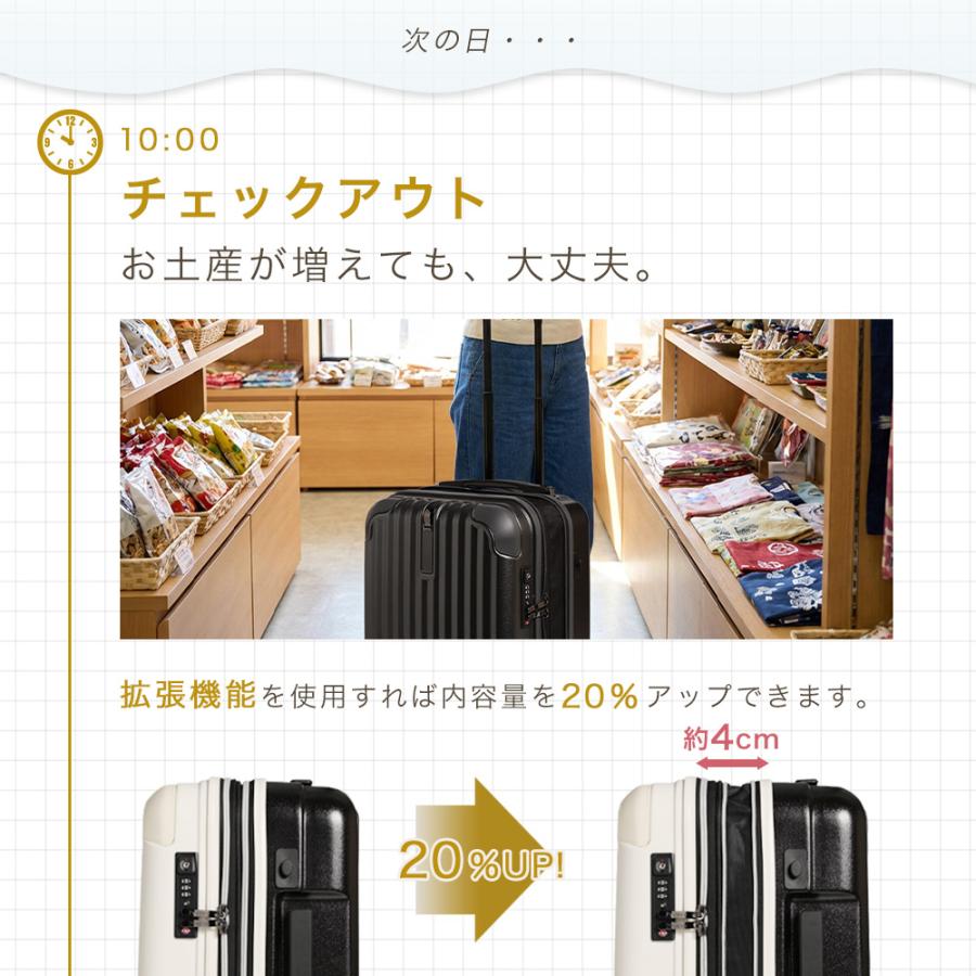 スーツケース キャリーケース s sサイズ 機内持ち込み 2泊3日 軽量 小型 拡張 ストッパー付き 交換用キャスター 静音8輪 ダイヤル おしゃれ かわいい 旅行 爆買 | PROEVO | 15
