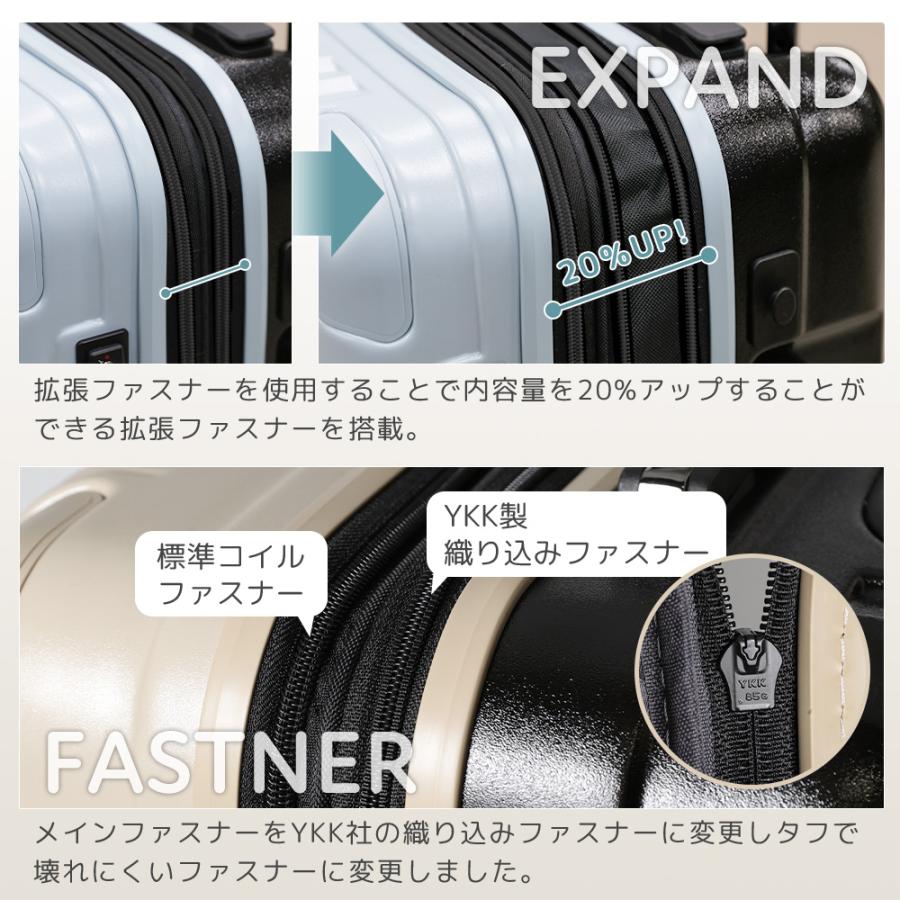 [11,500円~] スーツケース キャリーケース lm lサイズ ストッパー 拡張 軽量 機内持ち込み 交換用キャスター ブレーキ 静音 大容量 旅行 修学旅行 Proevo | PROEVO | 20