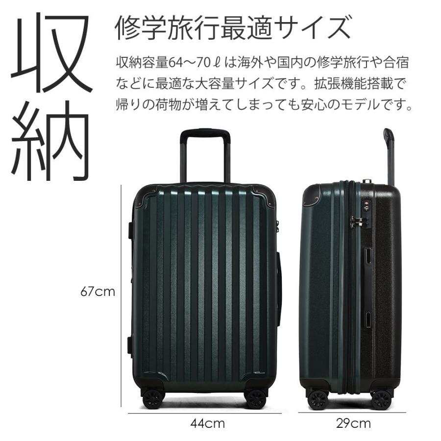 情熱セール スーツケース キャリーケース l 大容量 軽量 大型 拡張