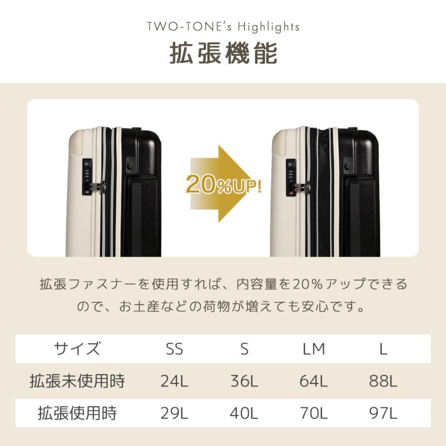 PROEVO スーツケース l キャリーケース Lサイズ 大容量 大型 軽量 拡張