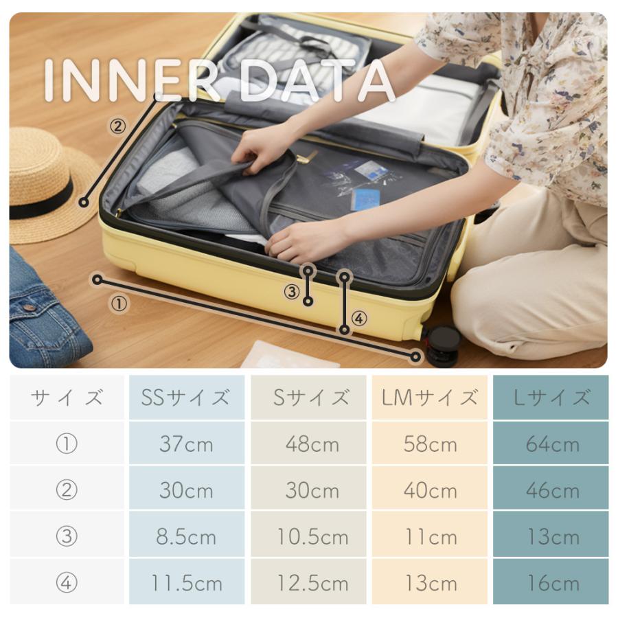 PROEVO スーツケース l キャリーケース Lサイズ 大容量 大型 軽量 拡張