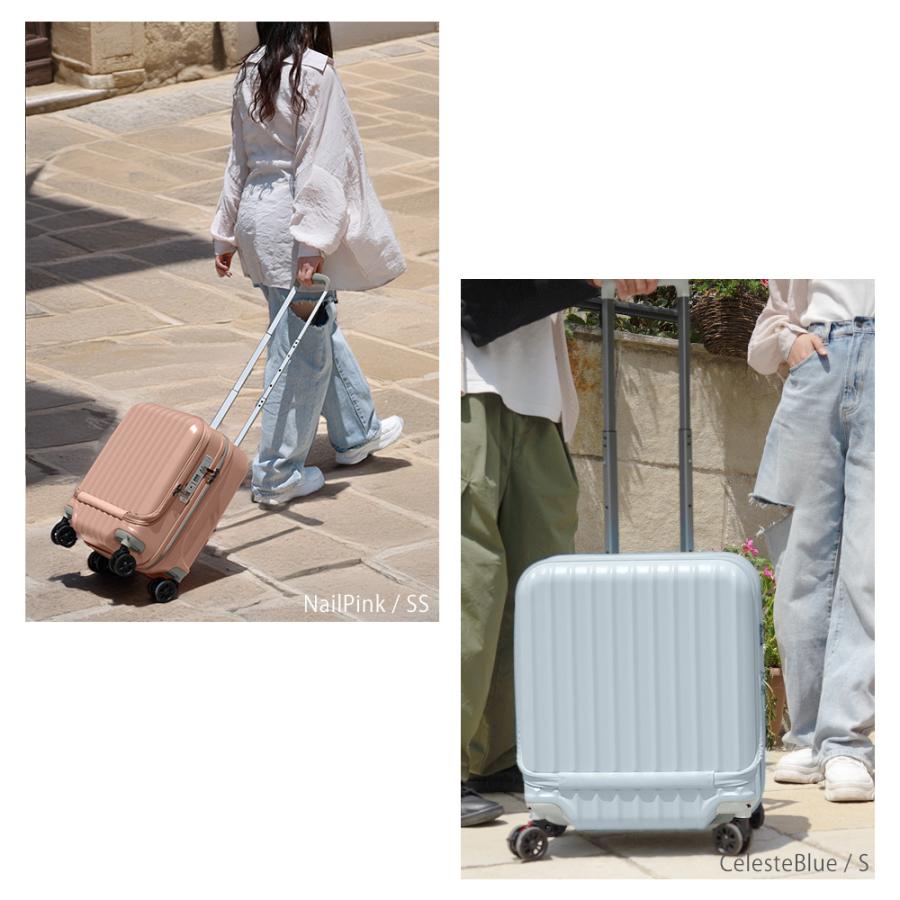 [11,800円〜] スーツケース キャリーケース 機内持ち込み フロントオープン ss s s-max コインロッカー ストッパー 交換用キャスター 前開き 二泊 軽量 爆買 | PROEVO | 20