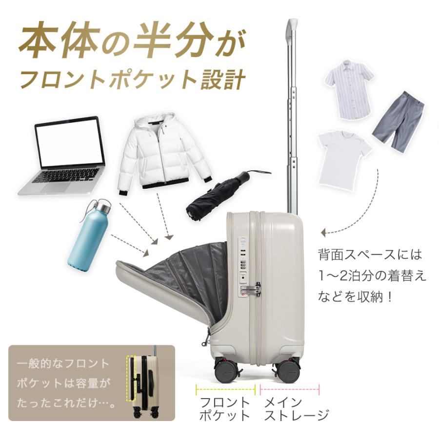 PROEVO スーツケース SS キャリーケース 機内持ち込み フロント
